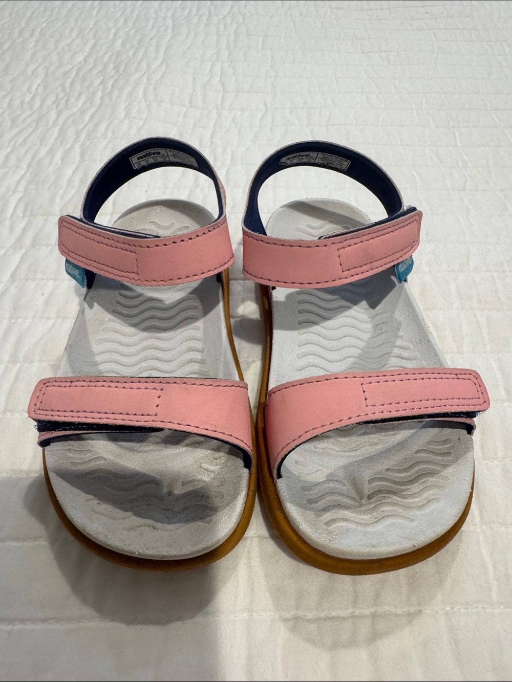Toddler Girl Pink Adjustable Native Sandals